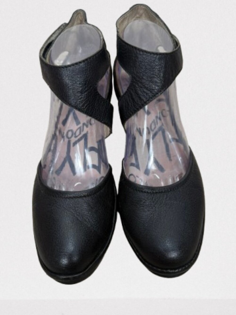 Fly London Leather Cross-Strap Wedge Closed Toe Sandals Size EU 40/US 9-9.5